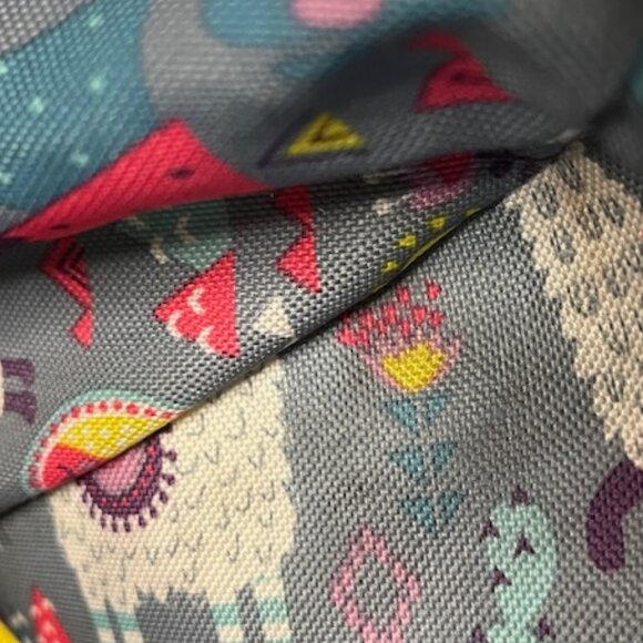 Lily Bloom Llama Print Adjustable Multi Zip Pockets Shoulder Bag - Picture 12 of 15